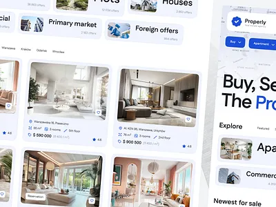 Real estate website UI design interface real estate rental app ui ui design ui tiles ux ux design web web design webdesign website