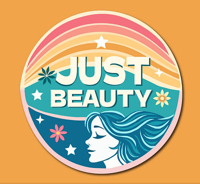 JUST BEAUTY beauty graphic design illustration just beauty logo salon
