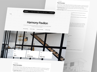 Urbanex – Project Page for Architecture Studio agency architecture building clean creative studio framer galery home house landing pages pavilion profile project rent saas web design webflow
