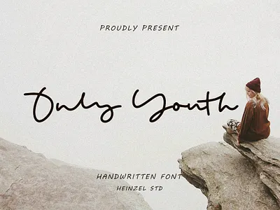 Only Youth branding business carf canva canva font commercial use cricut cricut font cursive design digital font elegant graphic design handwriting handwritten illustration logo modern monoline ui wedding font