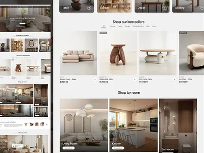 Conversion-focused furniture homepage conversion focused design e commerce website furniture homepage furniture website home website homepage