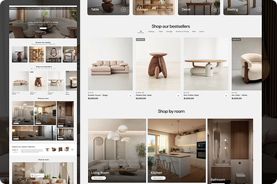 Conversion-focused furniture homepage conversion focused design e commerce website furniture homepage furniture website home website homepage