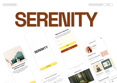 Serenity: UX for an AI-Powered Mental Health Platform casestudy figma ui uiux ux website