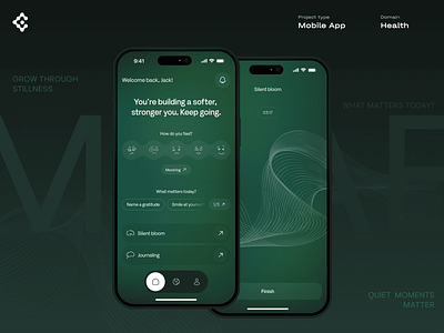 Mirae - Wellness Mobile App UI ui