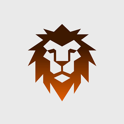 Vector lion logo in geometric style adobe illustrator brand design brand identity branding design graphic designer identity logo design vector visual identity