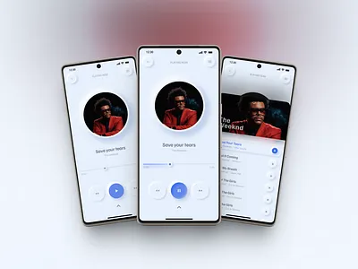 Music Player Design - DailyUI #009 3d 9 branding dailyui009 design figma graphic design music music player neumorphic ui ux