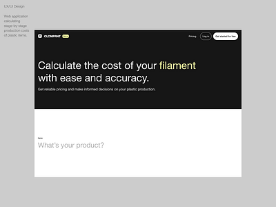 Production cost web app clean design design system interaction design minimal ui product design responsive design ui ux web app web design
