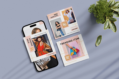 Fashion Category Social Media post 3d animation branding design flyer graphic design illustration logo motion graphics ui ux vector