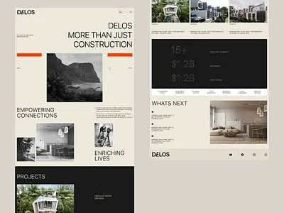 DELOS — Website Design p.1 design landing page ui uidesign userinterface uxuidesign webdesign website