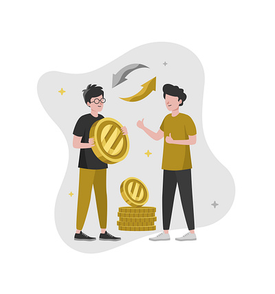 EZE Finance Mobile Apps Icons & Illustrations branding character flat design graphic design icons illustration mobile apps ui vector