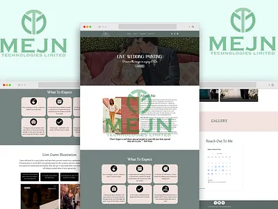 Decorative Artist Portfolio UI & UX Design 3d animation branding graphic design motion graphics ui