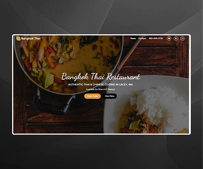 Framer Website Dev for Thai Restaurant foodgallerysite framercms frameronly mobilefirstdesign thaifoodweb uxtoframer whitelabeldev