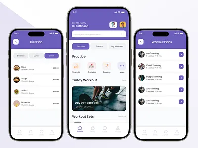 Health and Fitness App UI UX Design app app concept app design design dribbbledesign dribbbleshots fitfusionapp fitlifeapp fitnessappdesign fitnessgoals fitnesstracker healthandfitnessapp healthylifestyleapp ui userexperience ux wellnessapp workoutappui