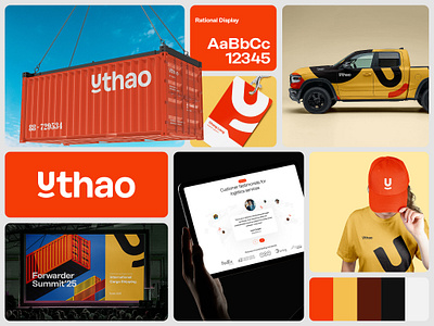 Uthao - Logistics | Delivery | Shipping Branding b2b platform brand identity branding delivery delivery logo delivery service identity logistic branding logistics logistics branding logistics logo logo seative shipment shipping tech branding trucking visual brand identity visual identity