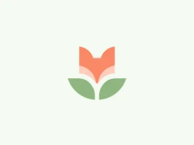 Fox + Flower Logo Concept alfrey davilla brand branding clever logo events feminine floral brand floral logo flower logo fox logo geometric logo gift identity logo modern logo simple logo smart logo soft vaneltia wedding