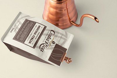 Modern Minimal Coffee Packaging Design editable packaging template