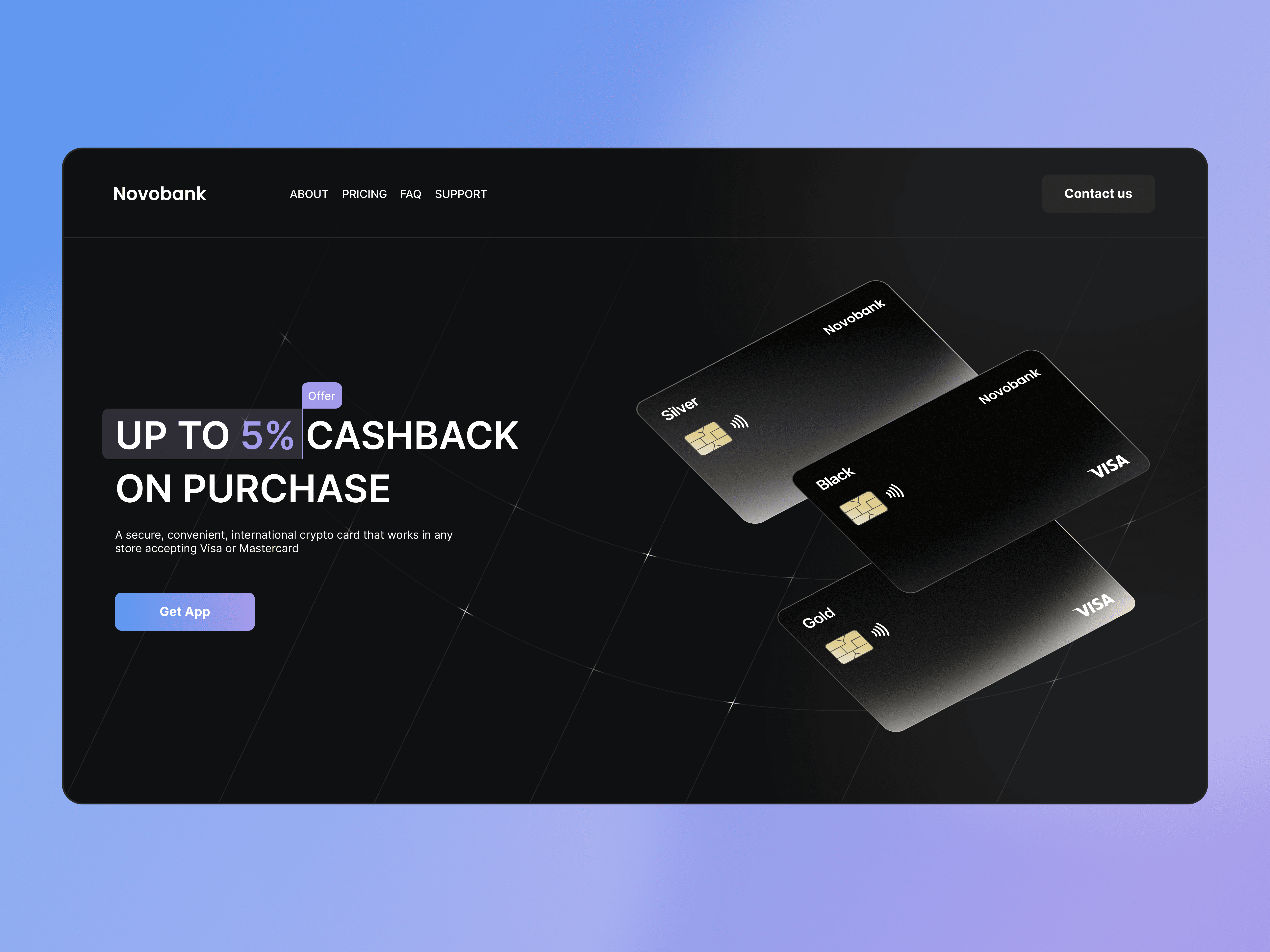 Crypto Card | Pricing crypto design fintech ui ux