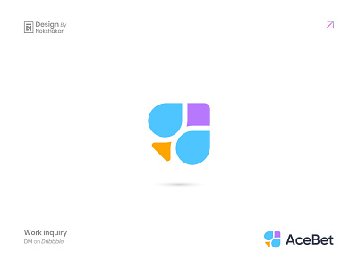 AceBet - Casino, Betting, Online Game Logo abstract logo ace logo best logo betting logo branding business logo casino logo design games identity logo logo mark marca modern logo online games logo poker logo symbol