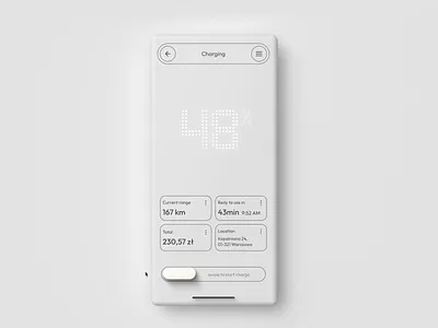 Haptimorphism vol.3 Charger app car charge charge app design figma mobileapp prototype ui ux