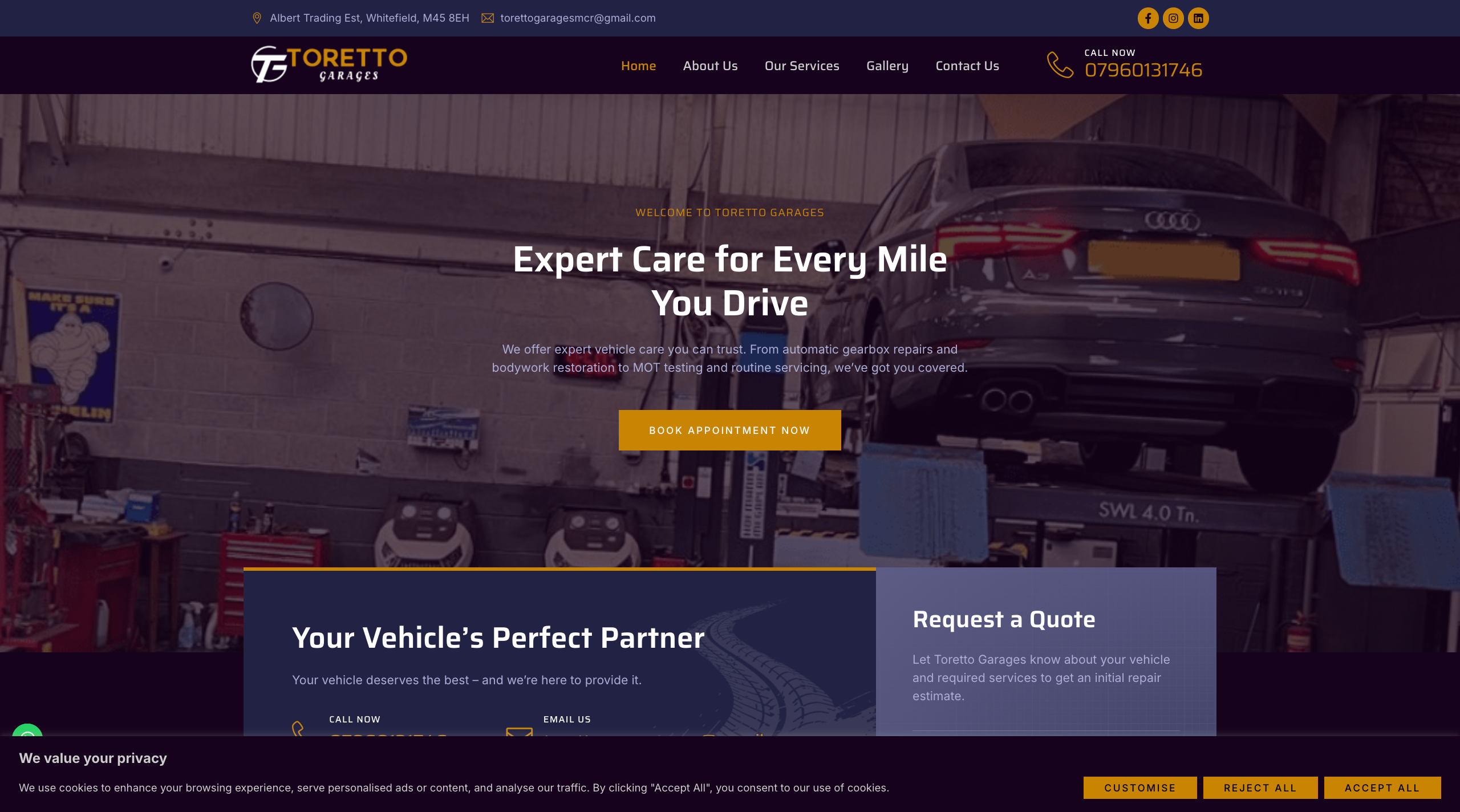 Garage Website Design animation branding codedote codedote technologies garage garage website graphic design logo motion graphics web development website design website developmetn wesite