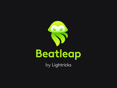 Beatleap app logo branding graphic design logo medusa