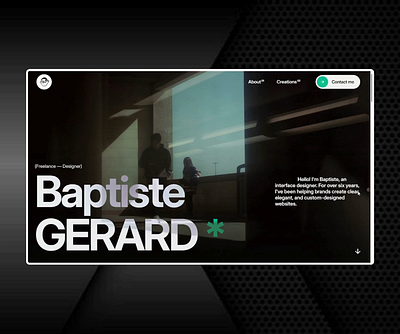Creative Portfolio Website Development in Framer darkthemeweb framercms framerdevelopment frameronly interactivedesign motionux personalbrandwebsite portfoliodesign