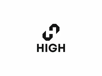 high logo design black white design graphic design h lettermark h monogram logo minimal minimalist monogram negative space simple symbol