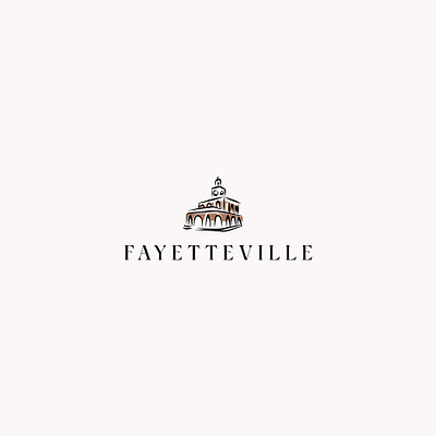 fayetteville art black branding building classic design graphic design icon illustration logo minimal vector