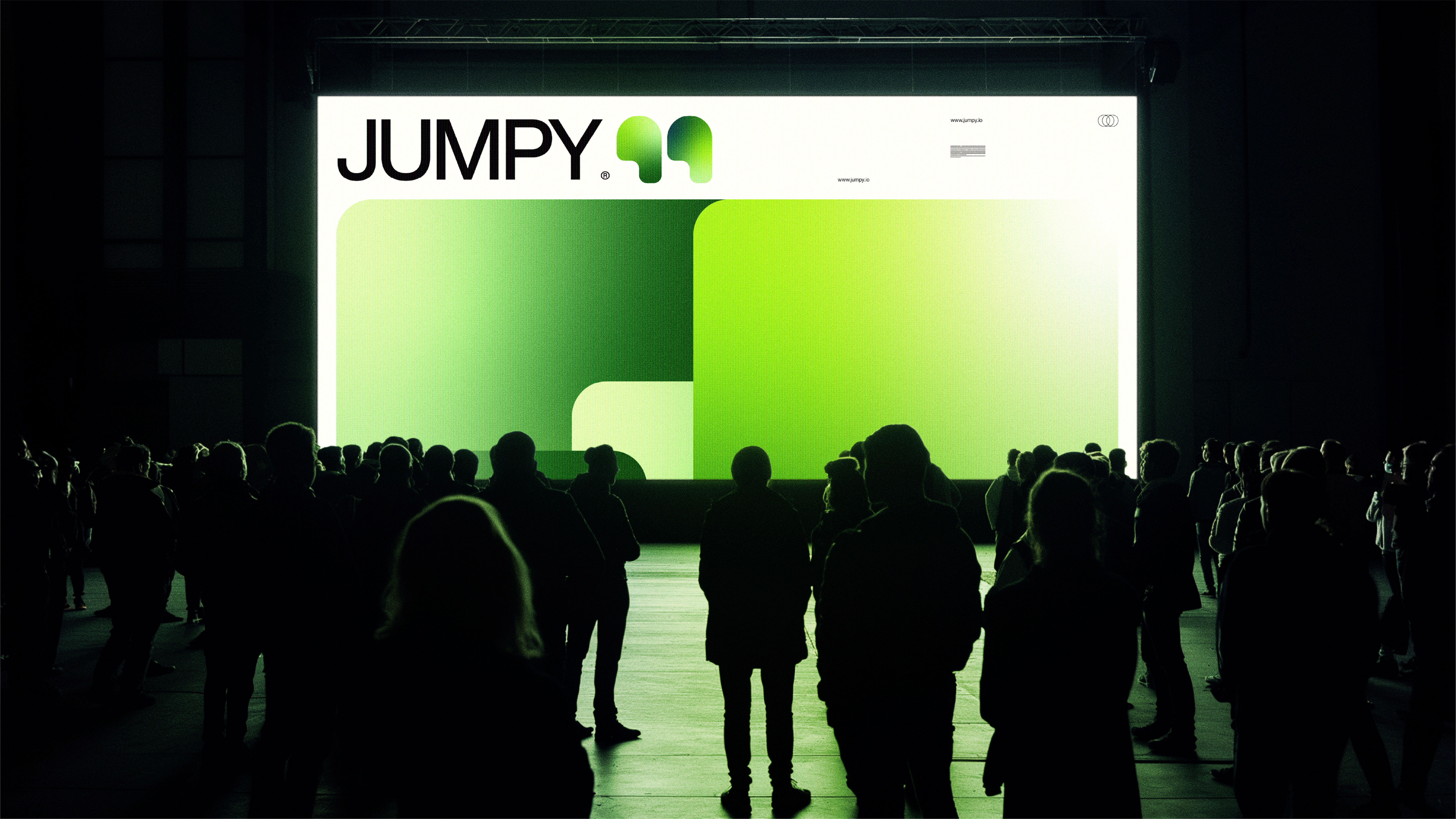 Jumpy - Visual Identity for an AI Video Conference Assistant ai ai logo artificial intelligence branding green icon logo logomark saas logo software logo symbol tech logo visual identity