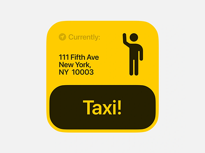 Minimal Taxi Request Interface UI Design city travel compact ui gps integration instant booking location widget mobile widget modern mobility request responsive layout ride booking ride request taxi taxi interface taxi request transport app typography ui design urban mobility user prompt ux design