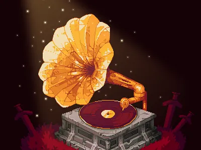 Playeer 90-th art minimization music pixelart playyer sound