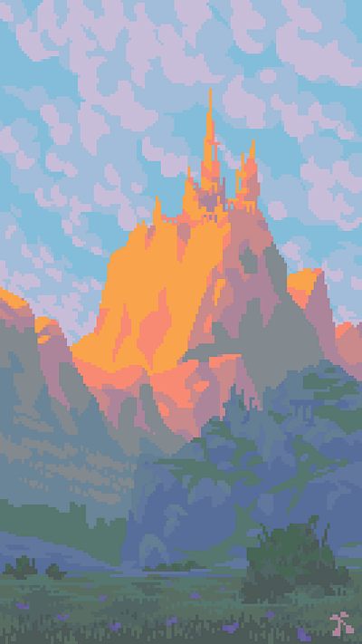 PixelTower cityonmountain logo pixelmountain pixeltoiwer tower
