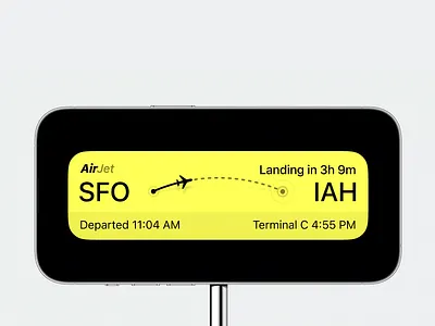 Flight Tracker Mobile Widget airline airport information arrival time clear layout flight monitor flight status flight tracker live updates minimal design mobile interface mobile widget modern interface real time tracking terminal details tracker travel travel app ui design ux design widget