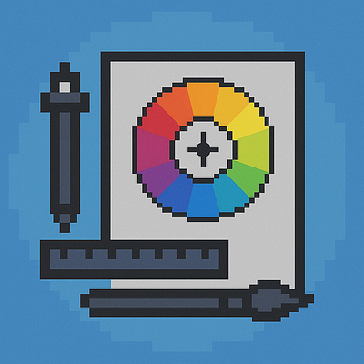 Painful 8bit art artdesigner logo pain pixelart