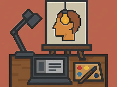 Creative workshop in pixel style creativeworkship pixelart workship