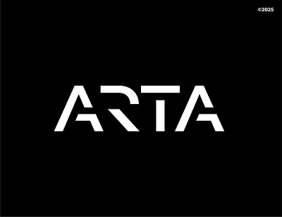 ARTA logo with font axronic branding clean design font futuristic graphic design icon illustration logo logos mark modern simple typedesign typeface ui
