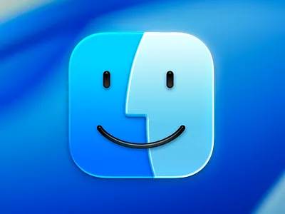 Liquid Glass Finder app app icon finder icon liquid glass macos