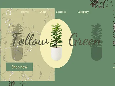 Follow green, landing page for furniture store brand identity branding design e commerce figma furniture graphic design landing page store ui ux web design website