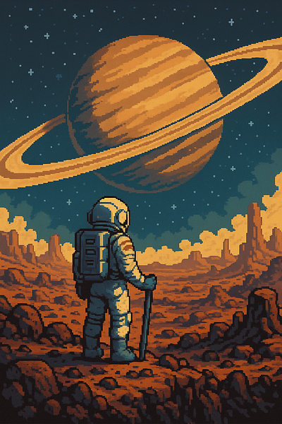 CosmoMars 8bit art cosmo illustration mars pixel