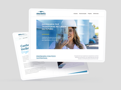 Conheça a INCIBRA Engenharia branding design logo ui ux web wordpress