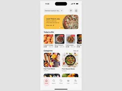 Food delivery application redesign application delivery food food delivery mobile ui design ux design
