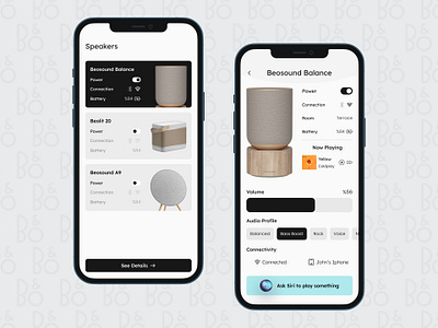 Smart Speaker Interface Concept dailyui mobile settings ui uiux