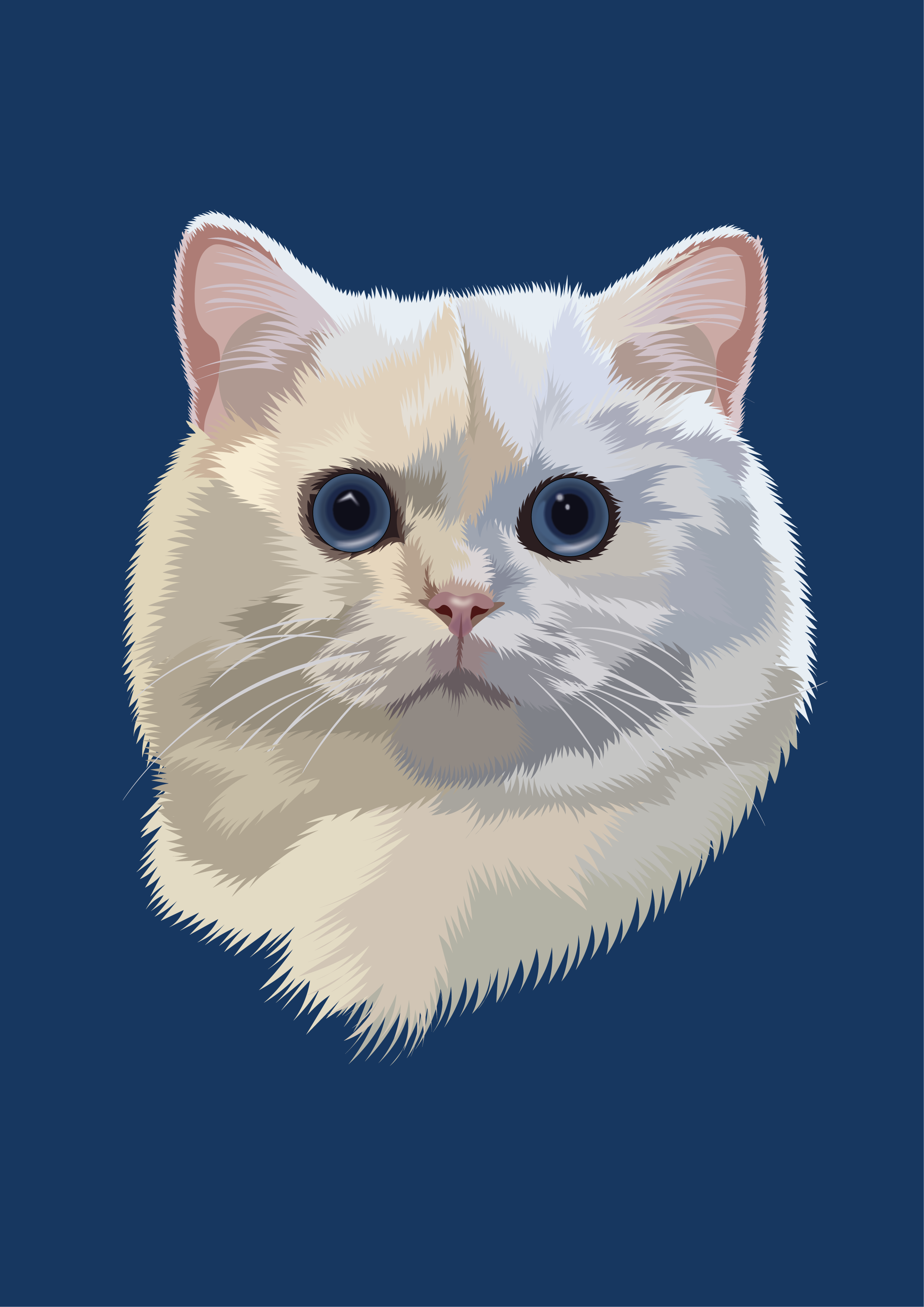 Mallow art cat catart illustration portrait