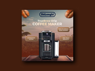 Social Media Post Design ,Coffee maker Post branding cafe caffee maker coffee coffee bean coffeemaker post design coffeeshop cup delonghi delonghi coffee maker facebook post design graphicdesign instagram post design linkedin post design media minimal need social media post designer pinterest pin design twitter