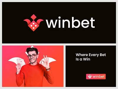 Casino Logo, Online Betting Logo, Poker, Dice bet logo betting betting logo brand identity brand logo casino casino company casino logo company logo dice dice logo modern logo online bet online casino online casino logo poker poker logo sports betting sports casino winbet logo