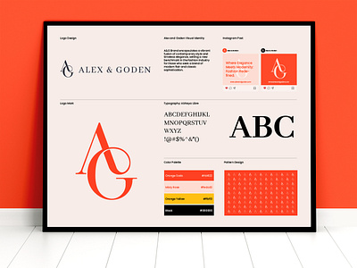 Elegant and luxury Monogram logo for fashion brand animation
