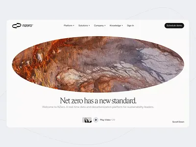 NZero - Net Zero Data Platform UI graphic design minimalist minimalistic design modern style net zero net zero website nzero simple website design ui ui design ux ux design web web design web pages website website design website pages