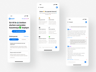 Ed-AI: Conceptual AI Mobile App design ui ux