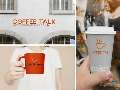 Podcast logo for Coffee Talk unique logo