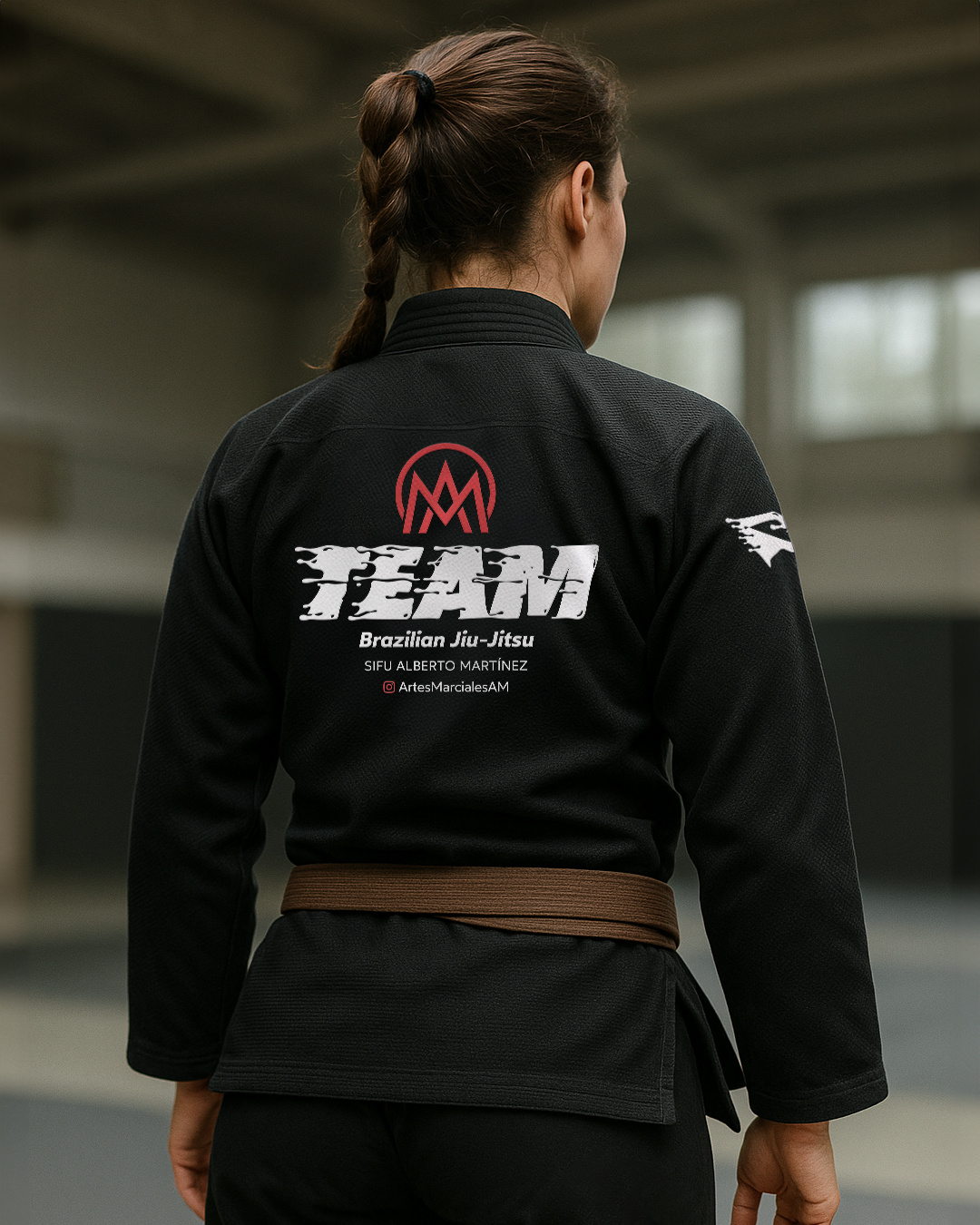 BJJ AM Team bjj branding custom dribbble handmade lettering logo martialarts type typeface typography visual
